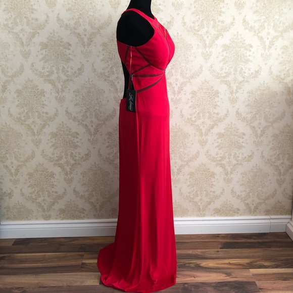 BNWT La Femme floor length gown - Picture 4 of 10